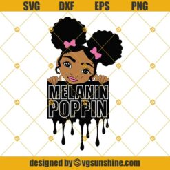 Peekaboo Girl SVG, Melanin Drippin' SVG, Melanin Poppin' SVG, Melanin SVG, Afro Girl SVG, Black Girl SVG, Baby Girl SVG, Black Kid SVG