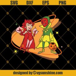 WandaVision SVG, Marvel SVG, Scarlet Witch SVG, Vision SVG PNG DXF EPS