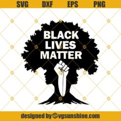 Black Lives Matter Afro Tree SVG, Melanin SVG, Africa Pride SVG, BLM SVG