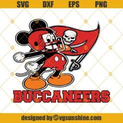 Mickey Tampa Bay Buccaneers Football SVG, Mickey SVG, Tampa Bay Buccaneers SVG DXF EPS PNG FILE