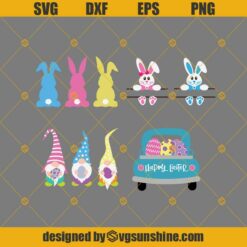 Happy Easter SVG Bundle, Easter SVG Bundle, Gnome Easter SVG, Easter Monogram SVG, Easter Clipart, Easter Truck SVG, Baby Easter SVG