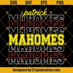 Patrick Mahomes SVG DXF EPS PNG Cut Files Clipart Cricut Silhouette