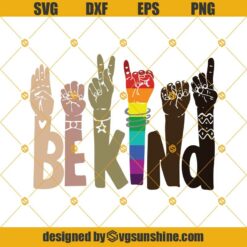 Be Kind Hand Sign Language SVG, Be Kind SVG, Be Kind Brown Hands SVG, Black Power SVG