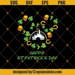 Happy St. Patricks Day Disney Castle SVG, St Patricks Day 2021 SVG, Disney SVG, Mickey Head St Patricks Day SVG, Shamrock SVG