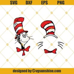 Cat In The Hat Svg, Dr Seuss Svg Bundle, Dr Seuss Hat Svg, Cat In The Hat Png, Svg Files For Cricut, Svg Bundle