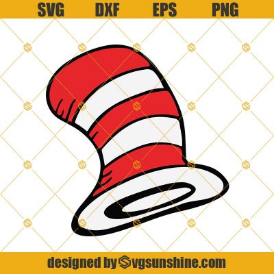 Hat Dr Seuss The Cat In The Hat Svg Dxf Eps Png, Cricut, Cutting File ...