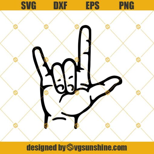 ASL Svg, American Sign Language Svg, Love Sign Svg, I Love You Sign Svg, Hand Love Svg, Hand Svg, Digital files, Ily Hand Svg