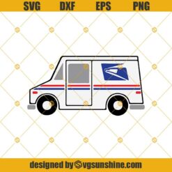 Delivery Truck USPS Svg, Mail Mailman Postal Workers Svg, Essential Workers Delivery Svg