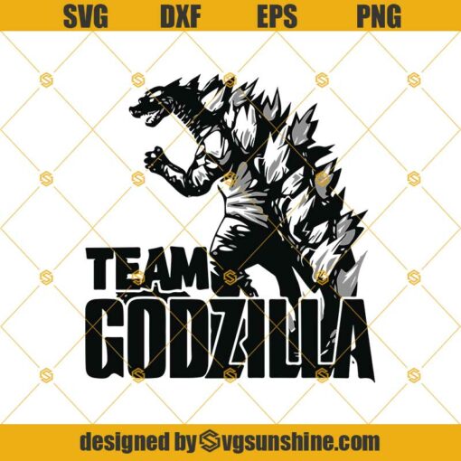 Team Godzilla Svg, Godzilla Vs Kong Svg, Godzilla Lover Svg Dxf Eps Png Cut Files Clipart Cricut Silhouette