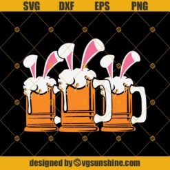 Bunny Beer Drinking Easter Day Svg, Easter Day Svg, Easter Svg, Bunny Beer Svg, Bunny Svg, Beer Svg, Drink Svg Png Dxf Eps