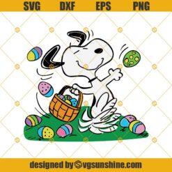Peanuts Snoopy Easter Egg Svg, Snoopy Svg, Happy Easter Svg, Easter Eggs Svg
