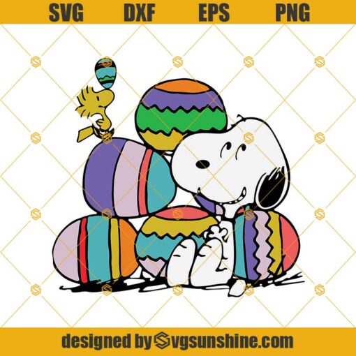 Peanuts Snoopy Easter Egg Svg, Snoopy Svg, Happy Easter Svg, Easter Eggs Svg Png Dxf Eps