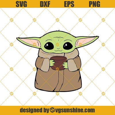 Baby Yoda Svg, Baby Yoda Coffee Lover Svg, Star Wars Movie, Yoda Best ...