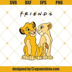 Lion King Svg, Simba Svg, Disney Friends Svg, Simba Nala Svg, Cut file Simba Friends silhouette Ai Eps Vector Digital Instant Download