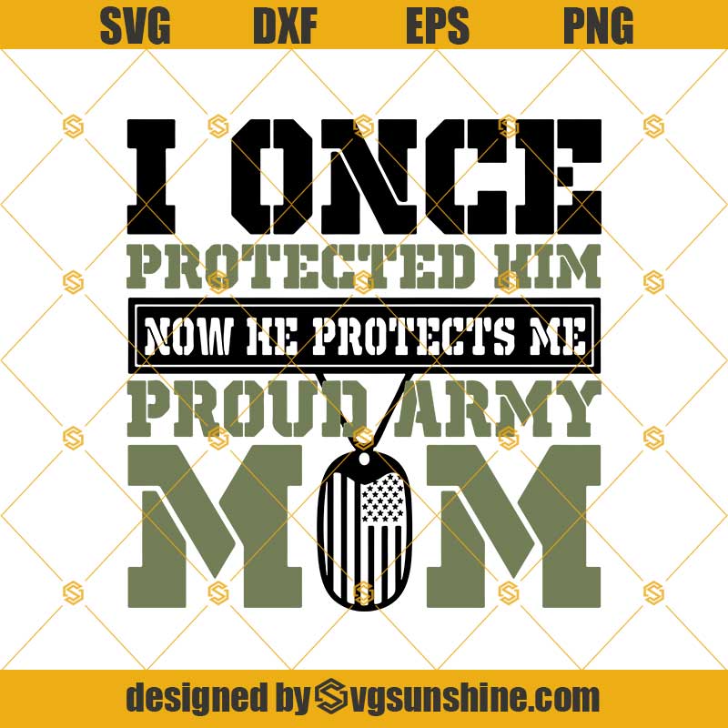 Proud Military Mom Svg Png Clip Art Cricut Svg Files Silhouette Dxf Cut Files