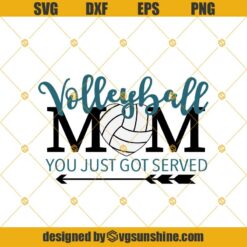 Volleyball Mom SVG PNG, Volleyball Mom Life SVG, Messy Bun Volleyball Mom SVG PNG DXF EPS Cut Files For Cricut Silhouette