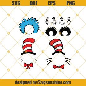 Cat In The Hat Monogram Bundle Svg, Png, Dxf, Eps, Little Miss Thing ...