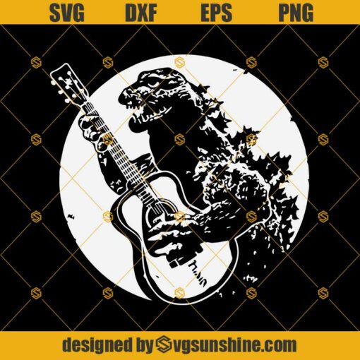 Godzilla Playing Guitar SVG, Team Godzilla SVG, Godzilla Lover SVG, Godzilla Vs Kong SVG, Godzilla SVG