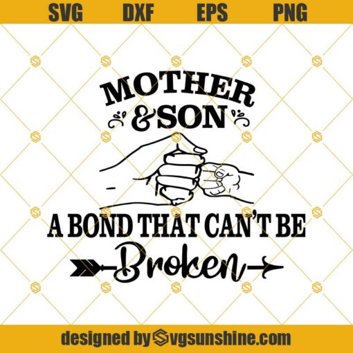 Mother And Son Svg, Mother And Son Fist Bump Svg, Gift for Mom Svg, Mothers Day Svg, Boy Mom Svg