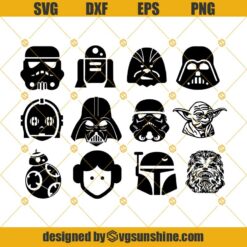 Star Wars Svg Bundle, Star Wars Clipart, Cut Files For Cricut Silhouette, Png, Dxf, Eps
