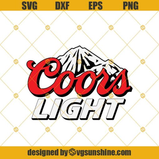 Coors Light Beer Logo Svg Cut File For Cricut, Silhouette, Beer Logo Svg, Coors Light Svg Png Dxf Eps