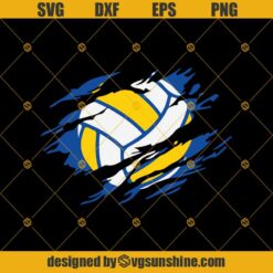 Volleybell Torn Svg, Torn Svg, Volley Ball Svg Png Dxf Eps, Volleyball Svg