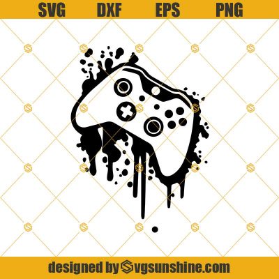 Gamer Svg, Controller Svg, Controller Splatter Svg, Gamer Controller ...