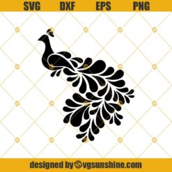 Peacock Svg, Peacock Clipart, Animal Svg Png Dxf Eps