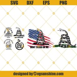 Gadsden Flag Dont Tread On Me SVG PNG DXF EPS