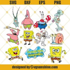 Spongebob Svg, Spongebob Bundle Svg, Spongebob Svg, Png, Dxf, Eps, Spongebob Svg File For Cricut, Sihouette