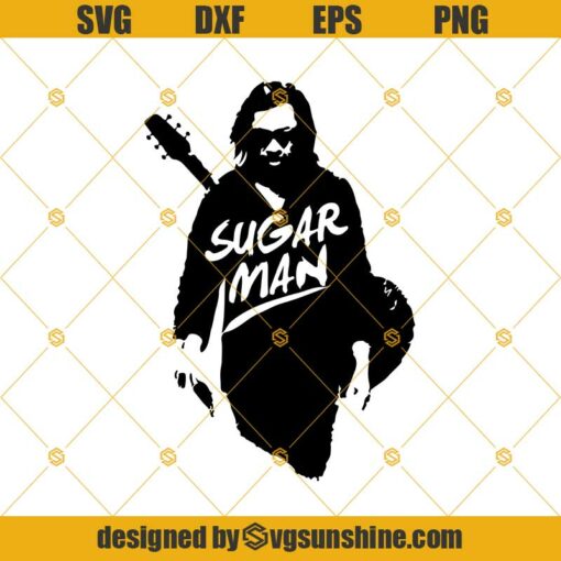 Sixto Rodriguez Sugar Man SVG DXF EPS PNG Cut Files Clipart Cricut Silhouette