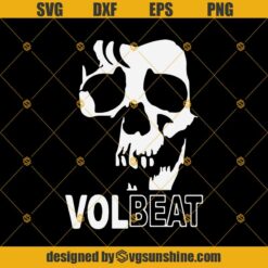 Volbeat Danish Rock Band Cool Skull SVG PNG DXF EPS