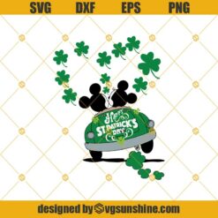 Disney St Patricks Day SVG, Mickey And Minnie St Patricks Day SVG, St Patricks SVG PNG DXF EPS