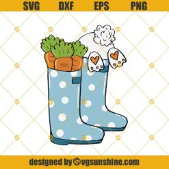 Easter Svg, Easter Rain Boots Svg, Easter Bunny Sublimation, Spring Rain Boots Clipart, Easter Carrot Digital, Easter Bunny Clipart