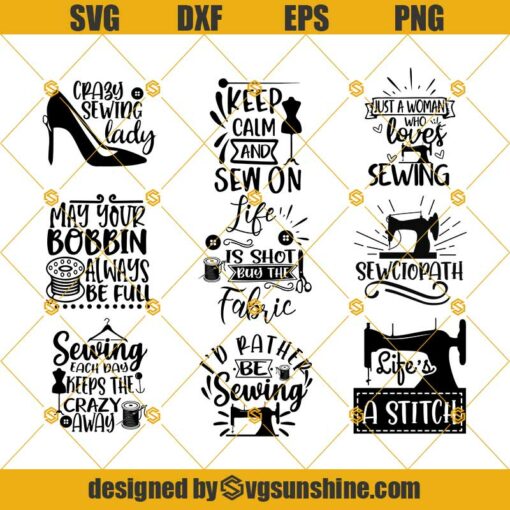 Sewing Svg Bundle, Sewing Svg, Crafting Svg, Sewing Machine Svg, Crochet Svg, Fabric Svg, Sewing Png, Sewing Clipart