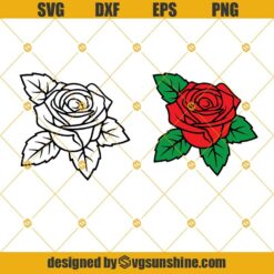 Rose Svg Bundle, Flowers Svg, Rose Bundle Svg, Rose Silhouette, Black Rose Vector, Rose Clipart, Printable, Cricut, Digital File, Instant Download