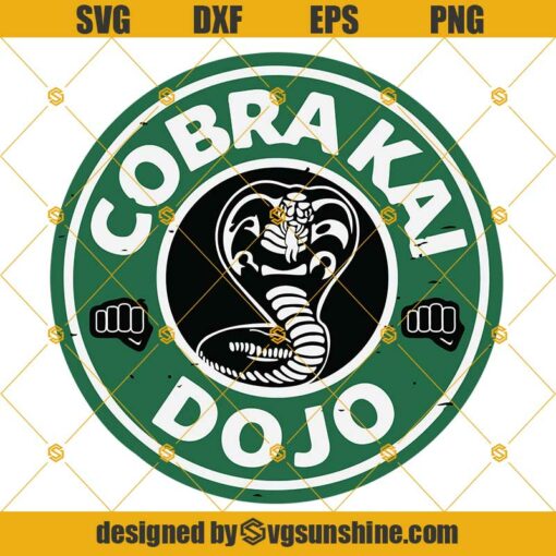 Cobra Kai DoJo Starbucks Logo Svg, Cobra Kai Svg, Starbucks Coffee Logo Svg Dxf Eps Png