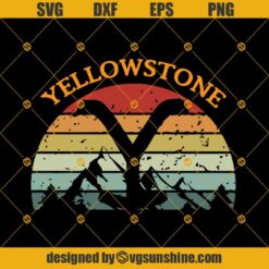 Yellowstone Vintage Svg Dxf Eps Png Cut Files Clipart Cricut Silhouette