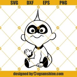 Jack Jack Parr SVG, Jack Jack Parr Incredibles SVG, Clipart, Baby SVG PNG DXF EPS Cut Files For Cricut Silhouette