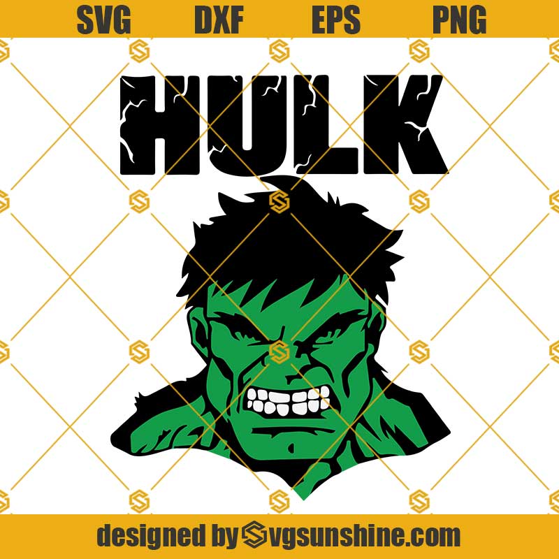 hulk face silhouette