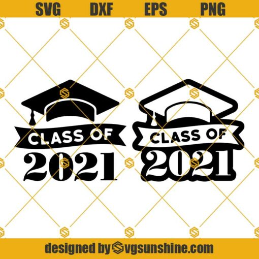 Class Of 2021 SVG Bundle, Seniors 2021 SVG, Graduation 2021 SVG, 2021 Graduation Cap SVG, Clipart, Cricut, Silhouette