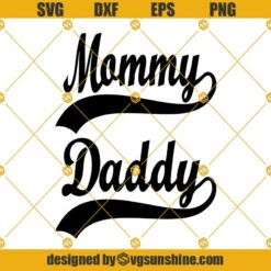 Sporty Mommy SVG, Sporty Daddy SVG, Mom And Dad SVG, Mommy SVG, Daddy SVG, Baseball Cut File Clip Art SVG PNG DXF EPS