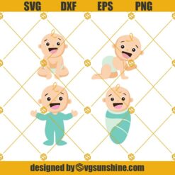 Baby SVG Bundle, Newborn SVG Bundle, Baby SVG PNG DXF EPS