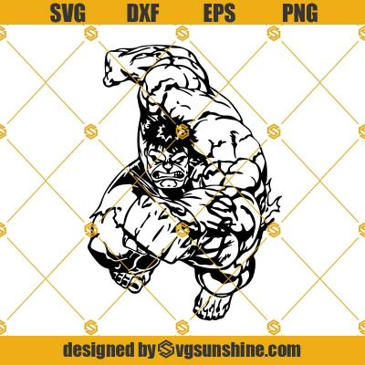 Hulk SVG PNG DXF EPS Silhouette, Hulk Cut File, Hulk Vector Cricut ...