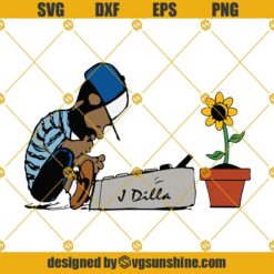 J.Dilla SVG DXF EPS PNG Cut Files Clipart Cricut Silhouette