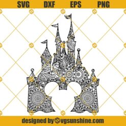 Castler Mandala SVG PNG DXF EPS Instant Download Files For Cricut Silhouette