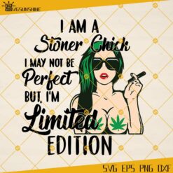 I Am A Stoner Chick SVG, Stoner Girl SVG, Sexy Girl Smoking Joint Svg, Rasta Girl SVG, Smoking Weed SVG, Smoking Cannabis SVG