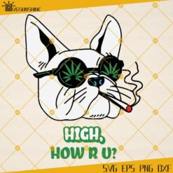 Cannabis Dog SVG, Rasta Dog Smoking Weed SVG, Stoned Dog SVG, Smoking Dog SVG, Joint Blunt SVG
