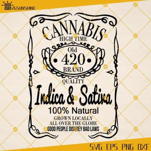 Cannabis High Time SVG, Cannabis 420 SVG, Cannabis SVG, Weed SVG, Marijuana SVG