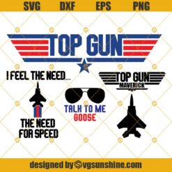 Top Gun Svg Bundle, Need For Speed Svg, Talk To Me Goose Svg, Maverick Svg Png Dxf Eps Cut File, Clipart, Cricut, Silhouette